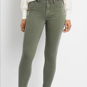 Maurice’s Denimflex green jeggings
